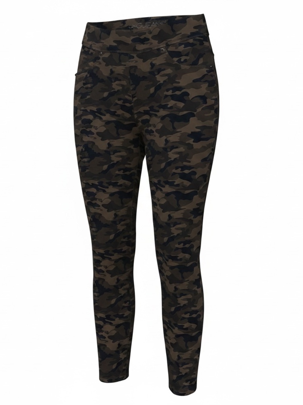 JAG JEANS MARLA Pull On Camo Pointe Leggings in Green/Camo Size Large